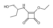 3-Cyclobutene-1,2-dione,3-ethoxy-4-[[1-(hydroxymethyl)propyl]amino]-,(R)-(9CI) Structure