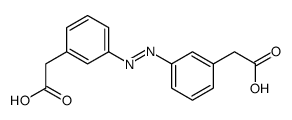 3,3'-azobis(benzeneacetic acid) structure