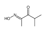 (2Z)-2-hydroxyimino-4-methylpentan-3-one结构式