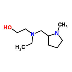 2-{Ethyl[(1-methyl-2-pyrrolidinyl)methyl]amino}ethanol结构式