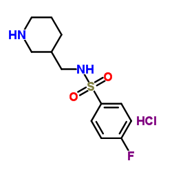 4-Fluoro-N-piperidin-3-ylmethyl-benzenesulfonamide hydrochloride图片