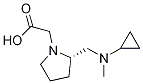 {(S)-2-[(Cyclopropyl-Methyl-aMino)-Methyl]-pyrrolidin-1-yl}-acetic acid结构式