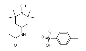 4-(acetylamino)-2,2,6,6-tetramethyl-1-hydroxy-piperidinium p-toluenesulfonate结构式