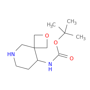 tert-butyl N-(2-oxa-8-azaspiro[3.5]nonan-5-yl)carbamate结构式