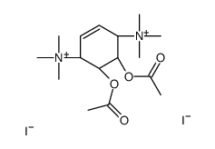 [(1S,4R,5R,6R)-5,6-diacetyloxy-4-(trimethylazaniumyl)cyclohex-2-en-1-yl]-trimethylazanium,diiodide结构式