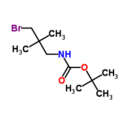 tert-Butyl (3-bromo-2,2-dimethylpropyl)carbamate Structure