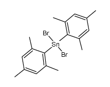 dibromodimesitylstannane Structure