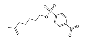 6-Methyl-hept-6-en-1-yl-(4-nitro-benzolsulfonat) Structure