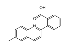 2-(6-methylquinolin-2-yl)benzoic acid结构式