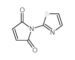 1H-Pyrrole-2,5-dione,1-(2-thiazolyl)-结构式