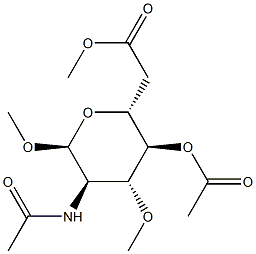 Methyl 2-(acetylamino)-3-O-methyl-4-O,6-O-diacetyl-2-deoxy-α-D-galactopyranoside picture