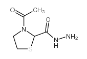 3-acetyl-1,3-thiazolidine-2-carbohydrazide Structure