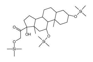 17-Hydroxy-3,11,21-tris[(trimethylsilyl)oxy]pregnan-20-one Structure