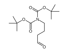 tert-butyl N-[(2-methylpropan-2-yl)oxycarbonyl]-N-(4-oxobutyl)carbamate结构式