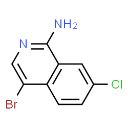 4-Bromo-7-chloroisoquinolin-1-amine structure