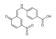 4-[(3-nitro-6-oxocyclohexa-2,4-dien-1-ylidene)methylamino]benzoic acid Structure