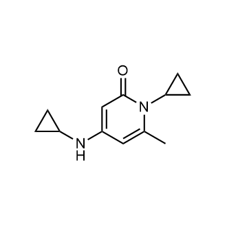 1-环丙基-4-(环丙基氨基)-6-甲基吡啶-2(1H)-星空app结构式