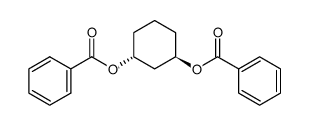 (1RS,3RS)-cyclohexane-1,3-diyl dibenzoate Structure