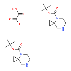 4,7-二氮杂螺[2.5]辛烷-4-羧酸叔丁酯半草酸盐结构式