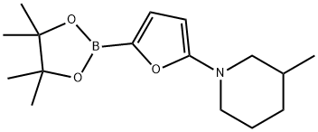 5-(3-Methylpiperidin-1-yl)furan-2-boronic acid pinacol ester图片