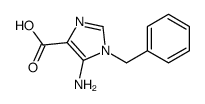 5-氨基-1-苄基-1H-咪唑-4-羧酸结构式