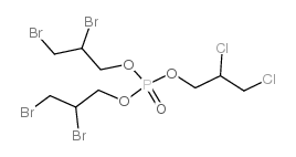 PHOSPHORIC ACID DI(2,3-DIBROMOPROPYL) 2,3-DICHLOROPROPYL ESTER结构式