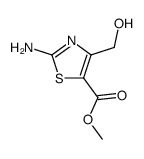 5-Thiazolecarboxylicacid,2-amino-4-(hydroxymethyl)-,methylester structure