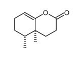 (4aS,5R)-3,4,4a,5,6,7-hexahydro-4a,5-dimethyl-2H-1-benzopyran-2-one Structure