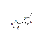 2-(2-甲基噻唑-4-基)-1,3,4-噁二唑结构式