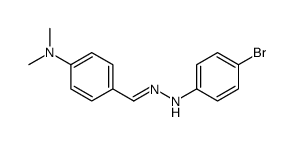 4-[(E)-[(4-bromophenyl)hydrazinylidene]methyl]-N,N-dimethylaniline Structure