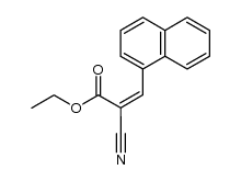 2-cyano-3-naphthalen-1-yl-acrylic acid ethyl ester结构式