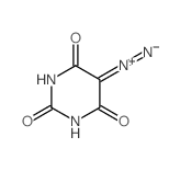 2,4,6(1H,3H,5H)-Pyrimidinetrione,5-diazo- structure