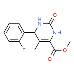 4-Pyrimidinecarboxylicacid,6-(2-fluorophenyl)-1,2,3,6-tetrahydro-5-methyl-2-oxo-,methylester(9CI)结构式