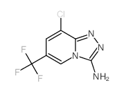 8-氯6-(三氟甲基)[1,2,4]三唑-[4,3-a]吡啶-3-胺结构式