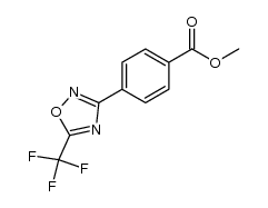 methyl 4-(5-trifluoromethyl-1,2,4-oxadiazol-3-yl)benzoate Structure