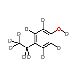 4-(2H5)Ethyl(O-2H5)phenol Structure