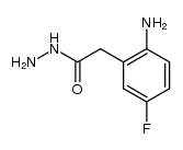 2-(2-amino-5-fluorophenyl)acetohydrazide Structure