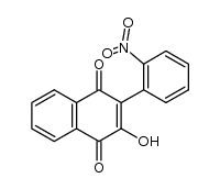 2-hydroxy-3-(2-nitrophenyl)naphthalene-1,4-dione结构式