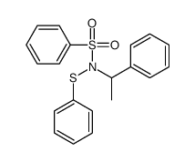 N-(1-phenylethyl)-N-phenylsulfanylbenzenesulfonamide Structure