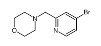 4-(4-bromo-pyridin-2-ylmethyl)-morpholine Structure