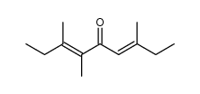 3,4,7-trimethyl-nona-3,6-dien-5-one结构式