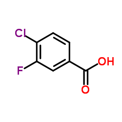 4-Chloro-3-fluorobenzoic acid structure