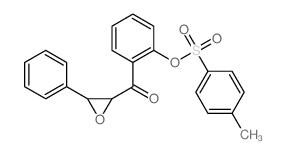 [2-(4-methylphenyl)sulfonyloxyphenyl]-(3-phenyloxiran-2-yl)methanone Structure