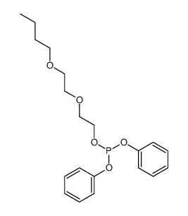 2-(2-butoxyethoxy)ethyl diphenyl phosphite Structure