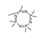 2,2,4,4,6,6,8,8-octamethyl-1,3,5,7-tetraza-2λ5,4λ5,6λ5,8λ5-tetraphosphacycloocta-1,3,5,7-tetraene Structure