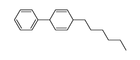 3-hexyl-6-phenyl-cyclohexa-1,4-diene Structure