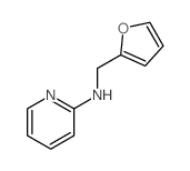 N-(2-呋喃甲基)吡啶-2-胺结构式