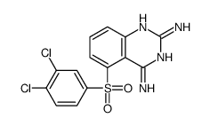 5-(3,4-dichlorophenyl)sulfonylquinazoline-2,4-diamine Structure