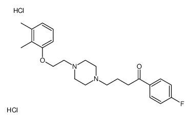 4-[4-[2-(2,3-dimethylphenoxy)ethyl]piperazin-1-yl]-1-(4-fluorophenyl)butan-1-one,dihydrochloride Structure