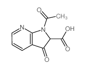 9-acetyl-7-oxo-2,9-diazabicyclo[4.3.0]nona-2,4,10-triene-8-carboxylic acid Structure